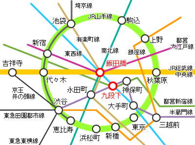 JR・地下鉄路線図